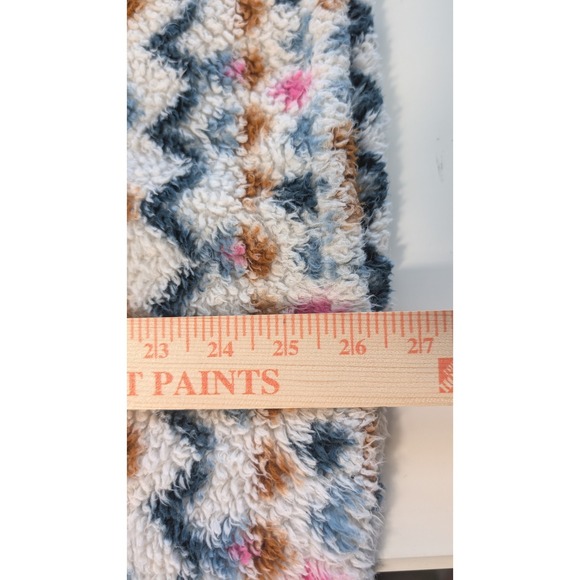 Eddie Bauer Womens XL Pullover Fleece Jacket Cozy Sherpa Southwest Pink Aztec - Picture 7 of 9